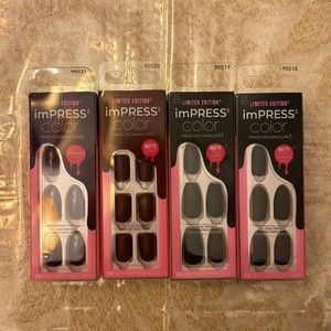NIB imPRESS Nails Limited Edition Press On Nails- 4pk